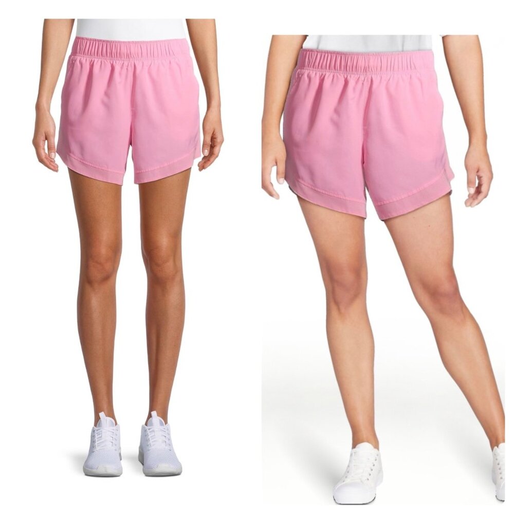 NWT Athletic Works Women’s Running Shorts – Pink Activewear, 5" Inseam, Size XL